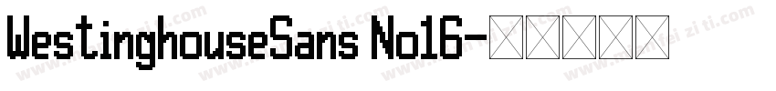 WestinghouseSans No16字体转换